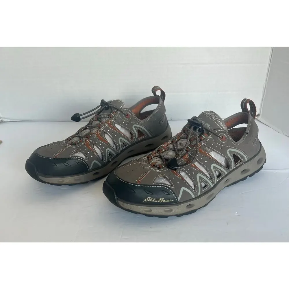Eddie Bauer Mens Amphib Flat Water Brown Sport Outdoor‎ Hiking Sandals Sz 9.5